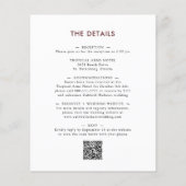 Das ganze Budget in einem Eukalyptus-Blumenzettel (Rückseite)