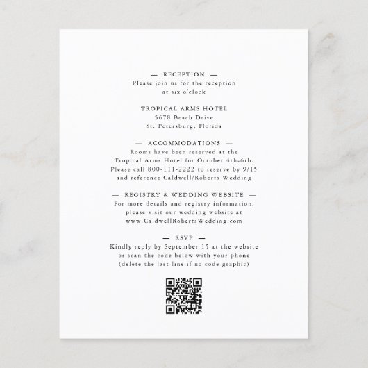 Das ganze Budget in einem Eukalyptus-Blumenzettel (Rückseite)