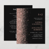 Das ganze Budget in einem Glitzer auf der Einladun (Vorne/Hinten)