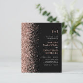 Das ganze Budget in einem Glitzer auf der Einladun (Stehend Vorderseite)