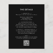 Das ganze Budget in einem Glitzer auf der Einladun (Rückseite)