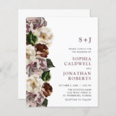 Das ganze Budget in einem Moody Floral Wedding Ein (Vorne/Hinten)