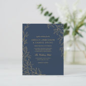 Das ganze Budget in einem Navy Blue Wedding (Stehend Vorderseite)