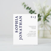 Das ganze Budget in einem Navy Blue Wedding (Stehend Vorderseite)