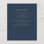 Das ganze Budget in einem Navy Blue Wedding Flyer (Hinten)