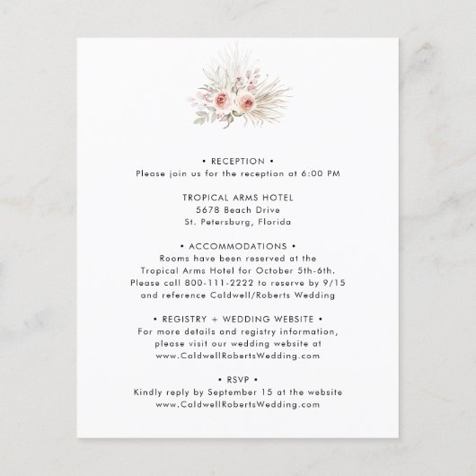 Das ganze Budget in einem rosa blumengoldenen Hoch (Rückseite)