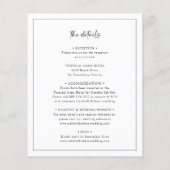 Das ganze Budget in einem Schwarz-Weiß-Hochzeitsla (Rückseite)