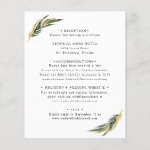 Das ganze Budget in einem tropischen Palmenhain (Rückseite)