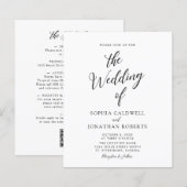 Das ganze Budget in einer einzigen kalligraphische (Vorne/Hinten)