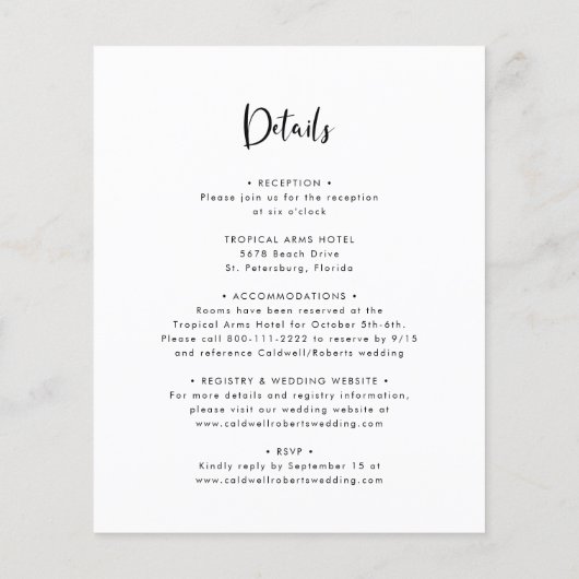 Das ganze Budget in einer einzigen kalligraphische (Rückseite)