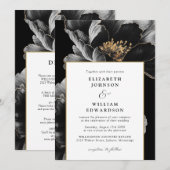 Das ganze Budget in einer eleganten Botanischen Ho Einladung (Vorne/Hinten)