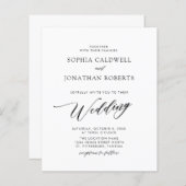 Das ganze Budget in einer eleganten kalligraphisch (Vorne/Hinten)