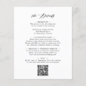 Das ganze Budget in einer eleganten kalligraphisch (Rückseite)