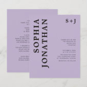 Das ganze Budget in einer kühlen Typografie-Hochze (Vorne/Hinten)