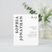 Das ganze Budget in einer kühlen Typografie-Hochze (Stehend Vorderseite)