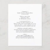 Das ganze Budget in einer kühlen Typografie-Hochze (Rückseite)