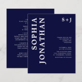 Das ganze Budget in einer kühlen Typografie-Hochze (Vorne/Hinten)