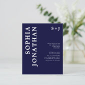 Das ganze Budget in einer kühlen Typografie-Hochze (Stehend Vorderseite)