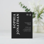 Das ganze Budget in einer kühlen Typografie-Hochze (Stehend Vorderseite)