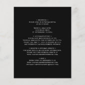 Das ganze Budget in einer kühlen Typografie-Hochze (Rückseite)