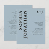 Das ganze Budget in einer kühlen Typografie-Hochze (Vorne/Hinten)