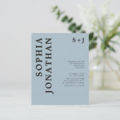 Das ganze Budget in einer kühlen Typografie-Hochze (Stehend Vorderseite)