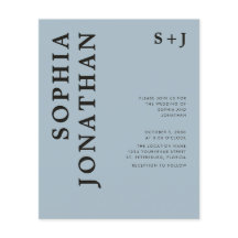 Das ganze Budget in einer kühlen Typografie-Hochze