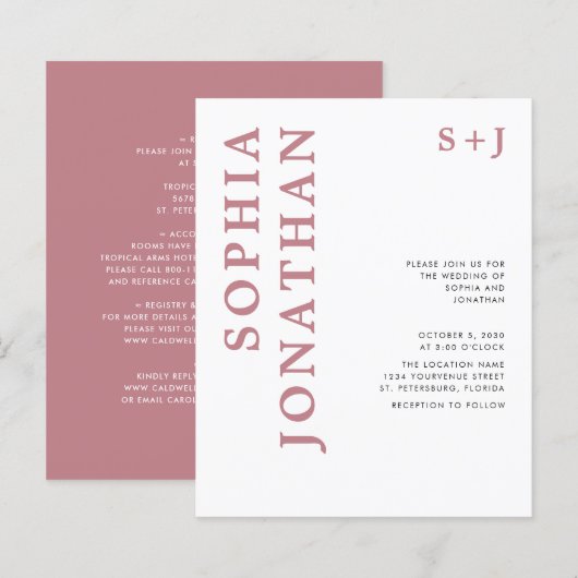 Das ganze Budget in einer Rose (Vorne/Hinten)