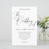 Das ganze Budget in einer Schwarz-Weiß-Hochzeit (Stehend Vorderseite)