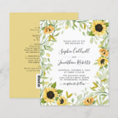 Das ganze Budget in einer Sonnenblumen-Foliage (Vorne/Hinten)