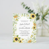 Das ganze Budget in einer Sonnenblumen-Foliage (Stehend Vorderseite)