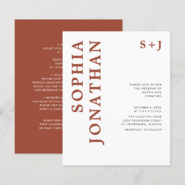 Das ganze Budget in einer Terracotta Hochzeit Einl