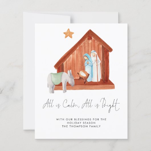 Das ganze Budget ist eine einfache Weihnachtskarte (Vorderseite)