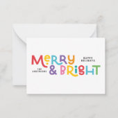 Das ganze Budget ist helle Weihnachtsblitz Mitteilungskarte (Vorderseite)