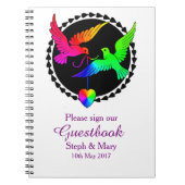 Das Ganze des Regenbogen-lesbischen Notizblock (Vorderseite)