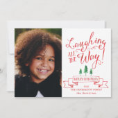 Das ganze Foto lachen Feiertagskarte (Vorderseite)