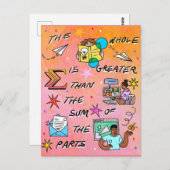 Das Ganze ist größer als die Summe seiner Teile '2 Postkarte (Vorne/Hinten)