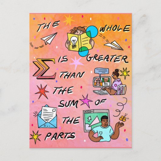 Das Ganze ist größer als die Summe seiner Teile '2 Postkarte (Vorderseite)