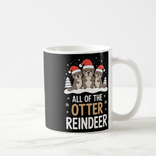 Das ganze Niedliche Weihnachtsfest der Otter-Renti Kaffeetasse