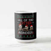 Das ganze Otter Rentier Weihnachtskraut Kaffeetasse (Mittel)
