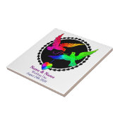 Das ganze Rainbow Gay Wedding Gift Tile Fliese (Seite)