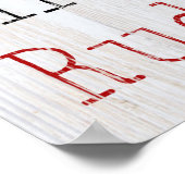 Das ganze Rentier des Weihnachtsmannes Poster (Ecke)