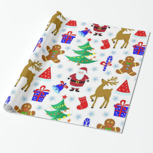 Das ganze Weihnachtswackelpapier Geschenkpapier