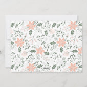 Das ganze Weiß lachen Feiertagskarte (Rückseite)