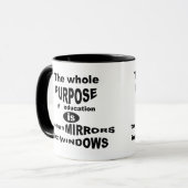 Das ganze Ziel der Bildung... Tasse (Vorderseite Links)