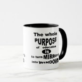 Das ganze Ziel der Bildung... Tasse (VorderseiteRechts)