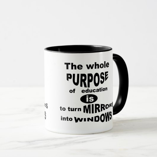 Das ganze Ziel der Bildung... Tasse (VorderseiteRechts)