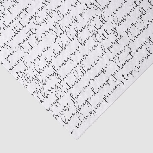 Das ganzes Farblippenstift-Seidenpapier Seidenpapier (Ausschnitt)