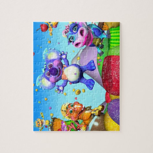 Das ganzes kleine Regentropfen-Spaß-Puzzlespiel Puzzle (Vertikal)