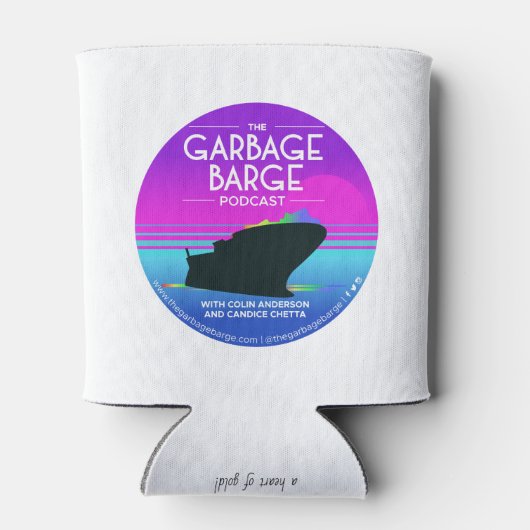 Das Garbage Barge Podcast Logo Beer/Can Cosy! Dosenkühler (Rückseite)
